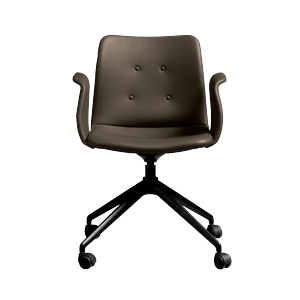 Bent Hansen Primum Sedia da Pranzo A 4 Stelle con Ruote Nero/Zenso 3 230