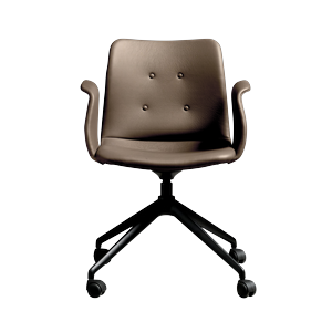 Bent Hansen Primum Sedia da Pranzo A 4 Stelle con Ruote Nero/Zenso 3 292