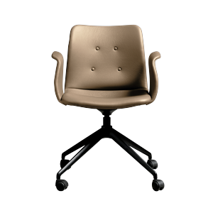 Bent Hansen Primum Sedia da Pranzo A 4 Stelle con Ruote Nero/Zenso 3 228