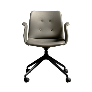 Bent Hansen Primum Sedia da Pranzo A 4 Stelle con Ruote Nero/Zenso 3 214