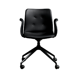 Bent Hansen Primum Sedia da Pranzo A 4 Stelle con Ruote Nero/Zenso 3 207