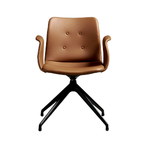 Bent Hansen Primum Sedia da Pranzo A 4 Stelle con Girevole Nero/Zenso 3 223