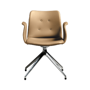 Bent Hansen Primum Sedia da Pranzo A 4 Stelle con Girevole in Acciaio lucido/Zenso 3 261