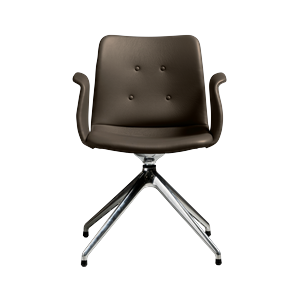 Bent Hansen Primum Sedia da Pranzo A 4 Stelle con Girevole in Acciaio lucido/Zenso 3 230