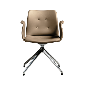 Bent Hansen Primum Sedia da Pranzo A 4 Stelle con Girevole in Acciaio lucido/Zenso 3 228