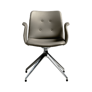 Bent Hansen Primum Sedia da Pranzo A 4 Stelle con Girevole in Acciaio lucido/Zenso 3 214