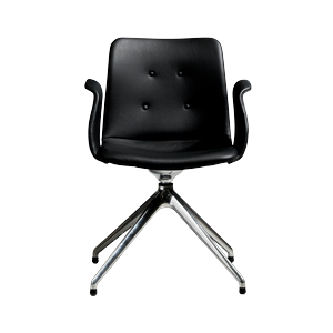 Bent Hansen Primum Sedia da Pranzo A 4 Stelle con Girevole in Acciaio lucido/Zenso 3 207