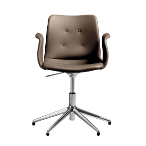 Bent Hansen Primum 5-Star Swivel Chair con Girevole in Acciaio lucido/Zenso 3 292