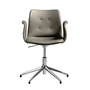 Bent Hansen Primum 5-Star Swivel Chair con Girevole in Acciaio lucido/Zenso 3 214
