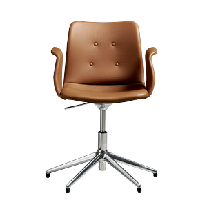 Bent Hansen Primum 5-Star Swivel Chair con Girevole in Acciaio lucido/Zenso 3 223