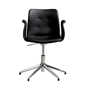 Bent Hansen Primum 5-Star Swivel Chair con Girevole in Acciaio lucido/Zenso 3 207