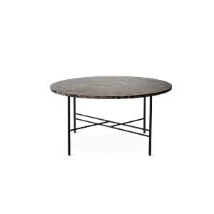 Bent Hansen Metro 80/45 Tavolino da Caffè in Marmo Emperador/marrone Scuro