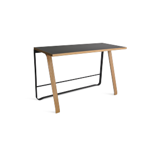 Scrivania Bent Hansen Hemingway con Porta USB Nero/rovere