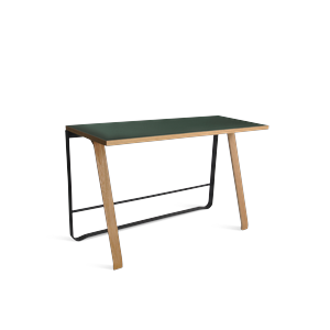 Scrivania Bent Hansen Hemingway con Porta USB Verde/rovere