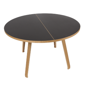 Tavolo da Pranzo Bent Hansen Primum in Linoleum Nero /rovere