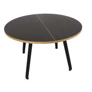 Tavolo da Pranzo Bent Hansen Primum in Linoleum Nero /faggio Nero
