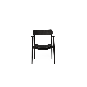 Sedia da Pranzo Asger di Bent Hansen in Rovere Laccato Nero