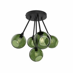 Design by Us Ballroom Molecule Ceiling lamp Army Green & Black