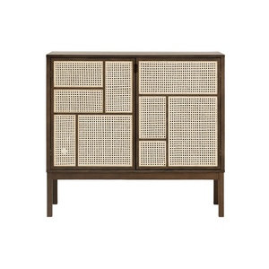 Tavolino Laterale Air Design House Stockholm con Gambe in Rovere Scuro