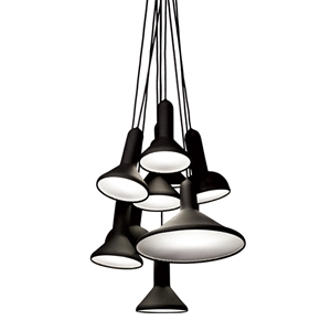 Established & Sons Torch S10 Pendant Black w. Black Cord - 10 Pieces