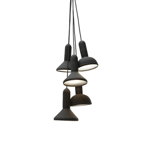 Established & Sons Torch S5 Pendant Black w. Black Cord - 5 Pieces