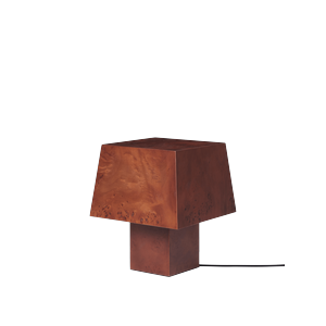 Lampada da tavolo in legno di radica tinto scuro Ferm Living