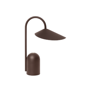 Lampada Portatile Ferm Living Arum Cioccolato Fondente