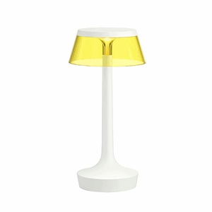 Flos Bon Jour Unplugged Table Lamp White Frame and Optional Shade