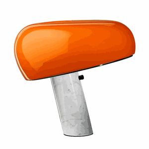 Flos Snoopy Lampada Da Tavolo Arancione Edizione Limitata - 50 Anni