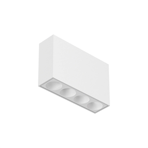 Flos Light Shadow Surface Plafoniera A 4 Faretti Bianco