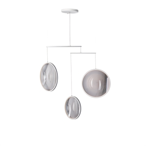 DCW Focus X3 Lampadario Bianco Opaco