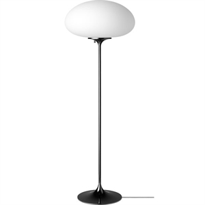GUBI Stemlite Lampada Da Terra Cromo Nero Piccolo
