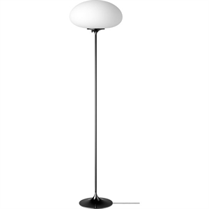 GUBI Stemlite Lampada Da Terra Cromo Nero Grande