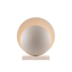 Lampada da tavolo Globen Lighting Orbit Beige/ Beige Travertino