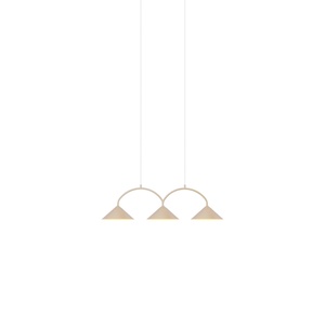Globen Lighting Curve 3 Lampadario Beige