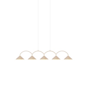 Globen Lighting Curve 5 Lampadario Beige