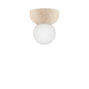 Globen Lighting Torrano 13 Lampada da parete/ Plafoniera in travertino Beige