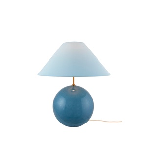 Lampada da tavolo Globen Lighting Iris 35 blu opaco