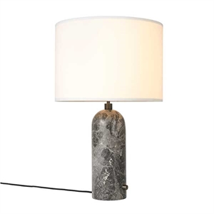 GUBI Gravity Table lamp Grey Marble & White Shade Large