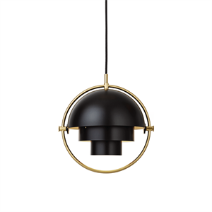 GUBI Multi-Lite Lampadario Ottone E Nero Piccolo