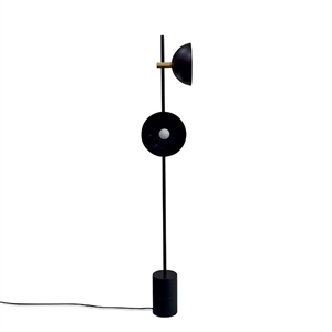 Lampada Da Terra Da Terra Da Studio Handvärk Nero E Ottone