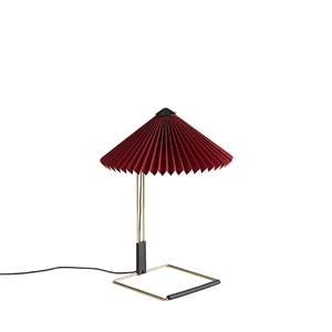 HAY Matin Lampada Da Tavolo Rosso Scuro Piccola