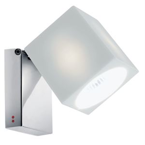 Fabbian Ghiaccio Cube Classic Lampada Da Parete E Soffitto Bianco Con Uscita Cavo