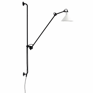 Lampe Gras N214 Applique Nero Bianco Opaco