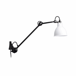 Lampe Gras N222 wall lamp mat black & white