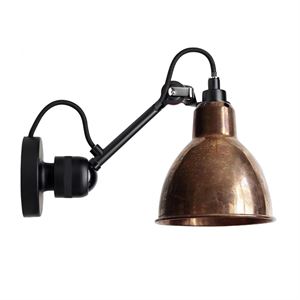 Cablato Applique Lampe Gras N304 Cablata Nero Opaco e Rame Grezzo