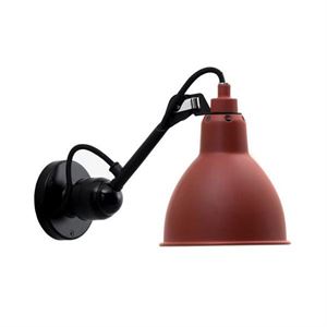 Lampe Gras N304 Applique Nero Opaco E Rosso Opaco Con Cavo