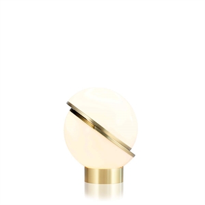 Lee Broom Mini Crescent Lampada Da Tavolo Opale/Ottone