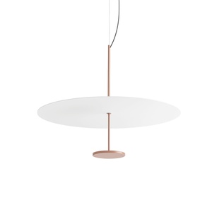 Linea Light Stilo_P Lampadario Ø74 Beige Rosso