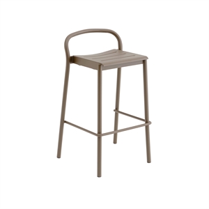 Sgabello da Bar Muuto Linear Steel 75 cm Taupe
